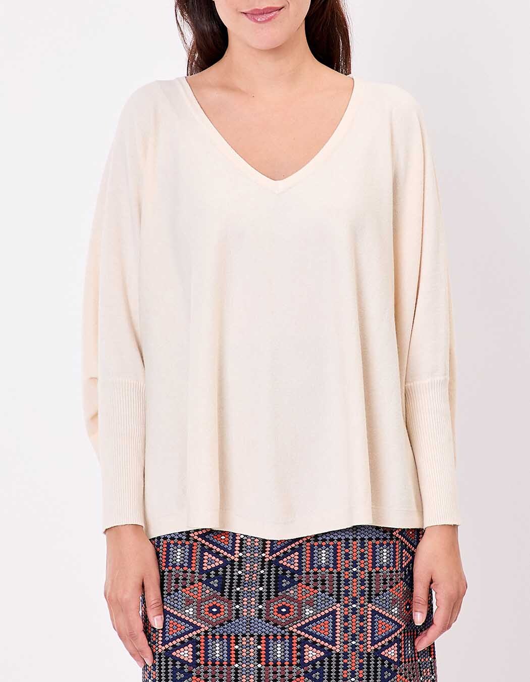 Oversized knit sweater femme La Fiancée