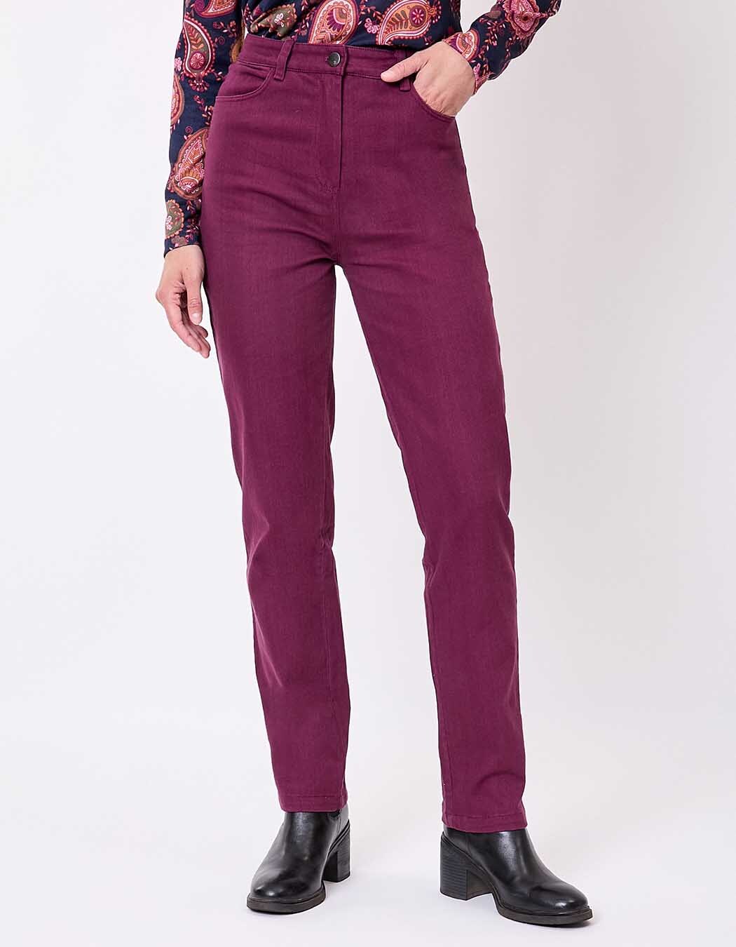 Straight-leg jeans in organic cotton denim femme La Fiancée