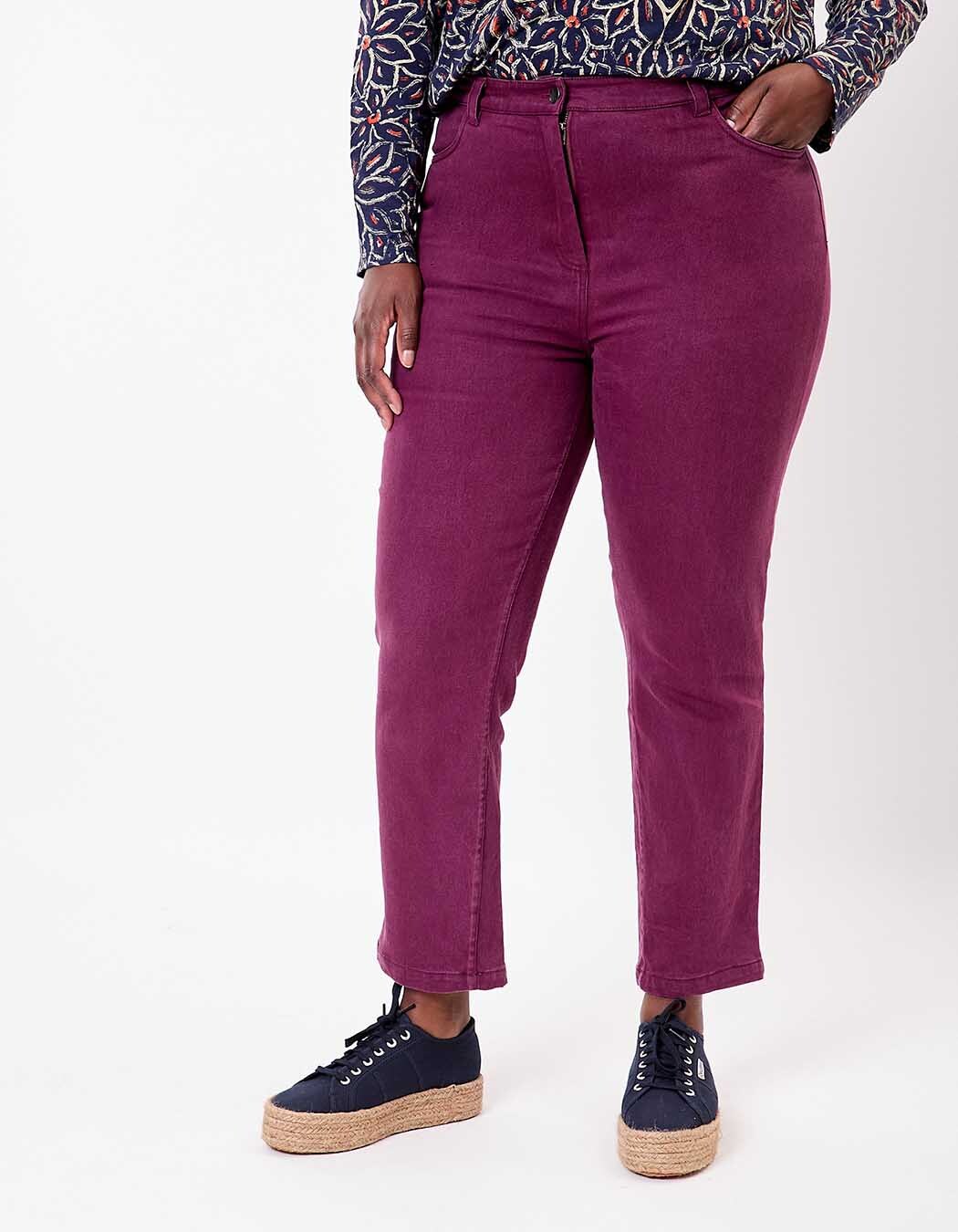 Straight-leg jeans in organic cotton denim femme La Fiancée