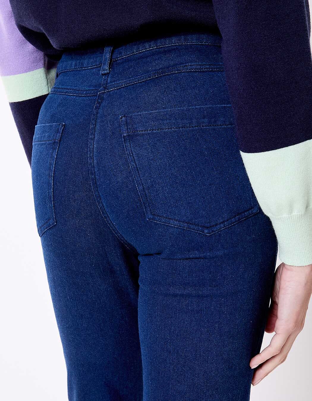 Straight-leg jeans in organic cotton denim femme La Fiancée
