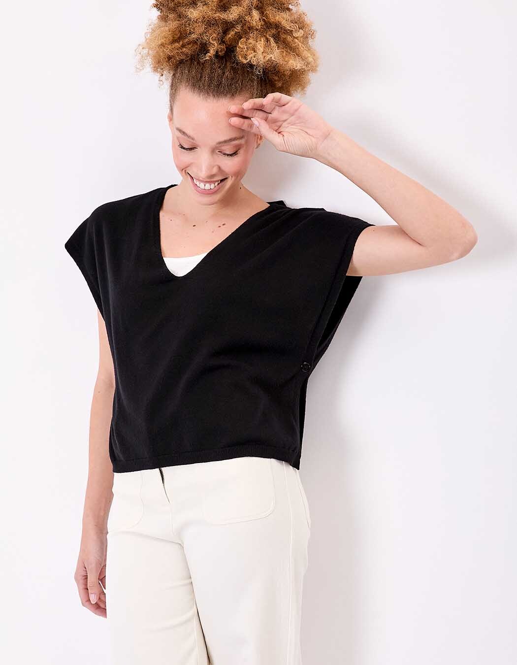 Sleeveless knit sweater femme La Fiancée