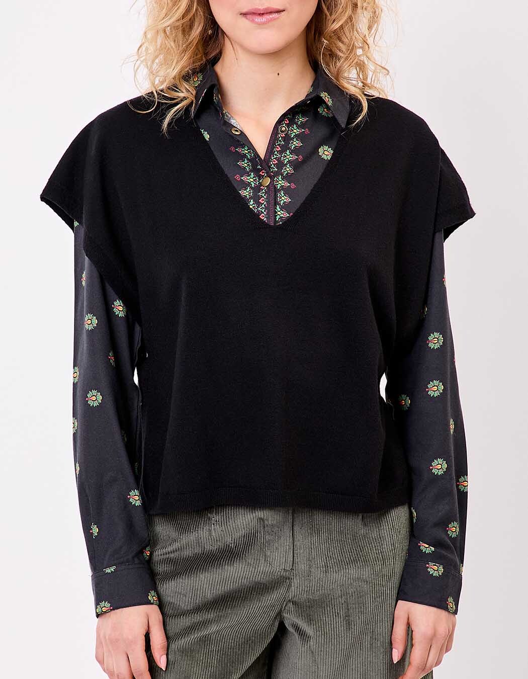 Sleeveless knit sweater femme La Fiancée