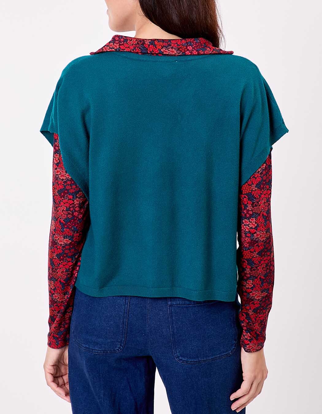Sleeveless knit sweater femme La Fiancée