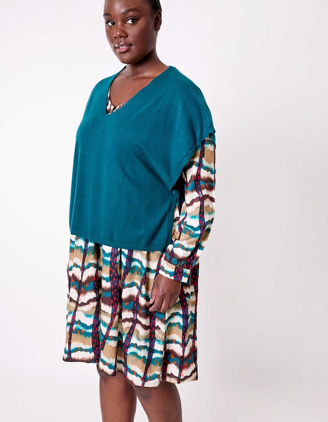 Sleeveless knit sweater femme La Fiancée