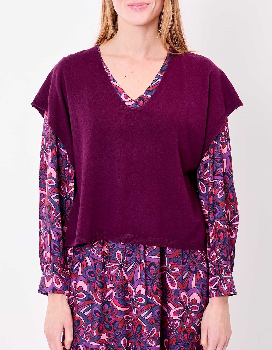 Sleeveless knit sweater femme La Fiancée