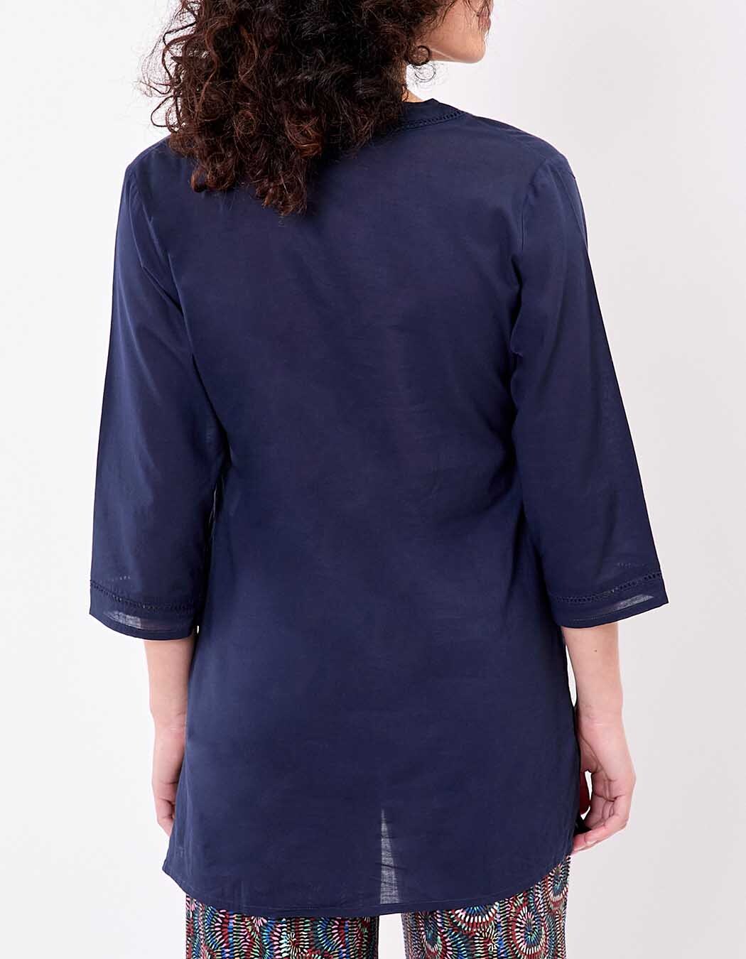 Women’s tunic in organic cotton voile femme La Fiancée