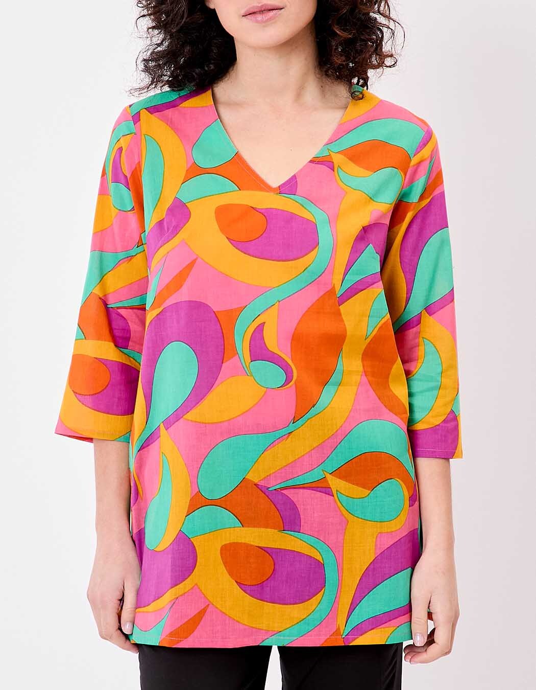 Women’s tunic in organic cotton voile femme La Fiancée