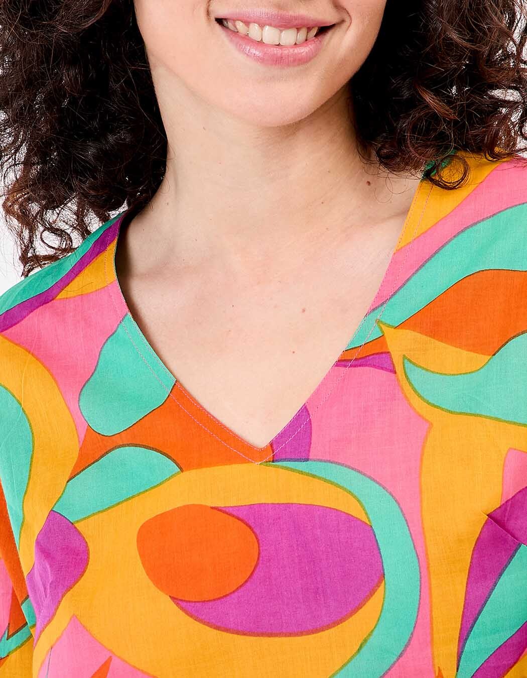 Women’s tunic in organic cotton voile femme La Fiancée