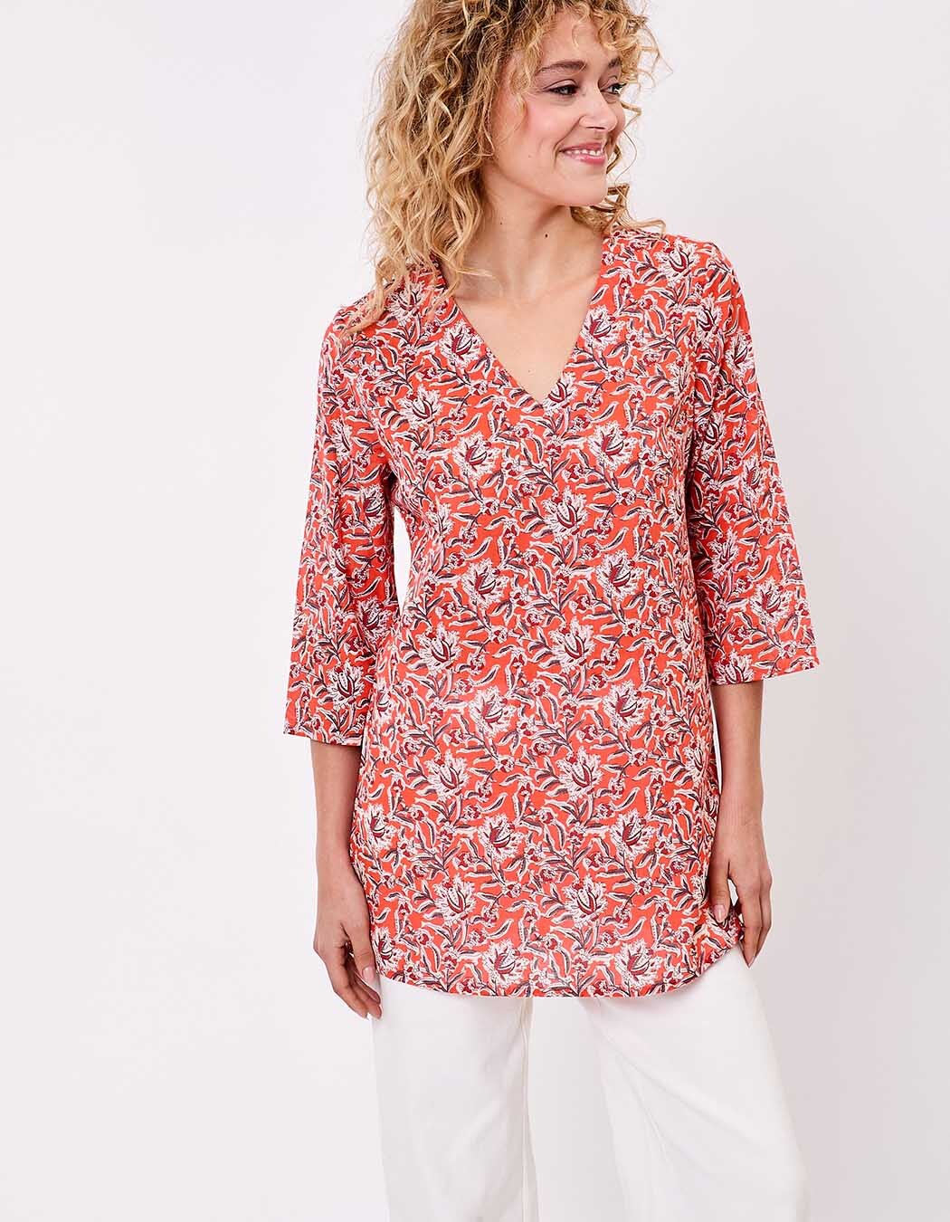 Women’s tunic in organic cotton voile femme La Fiancée
