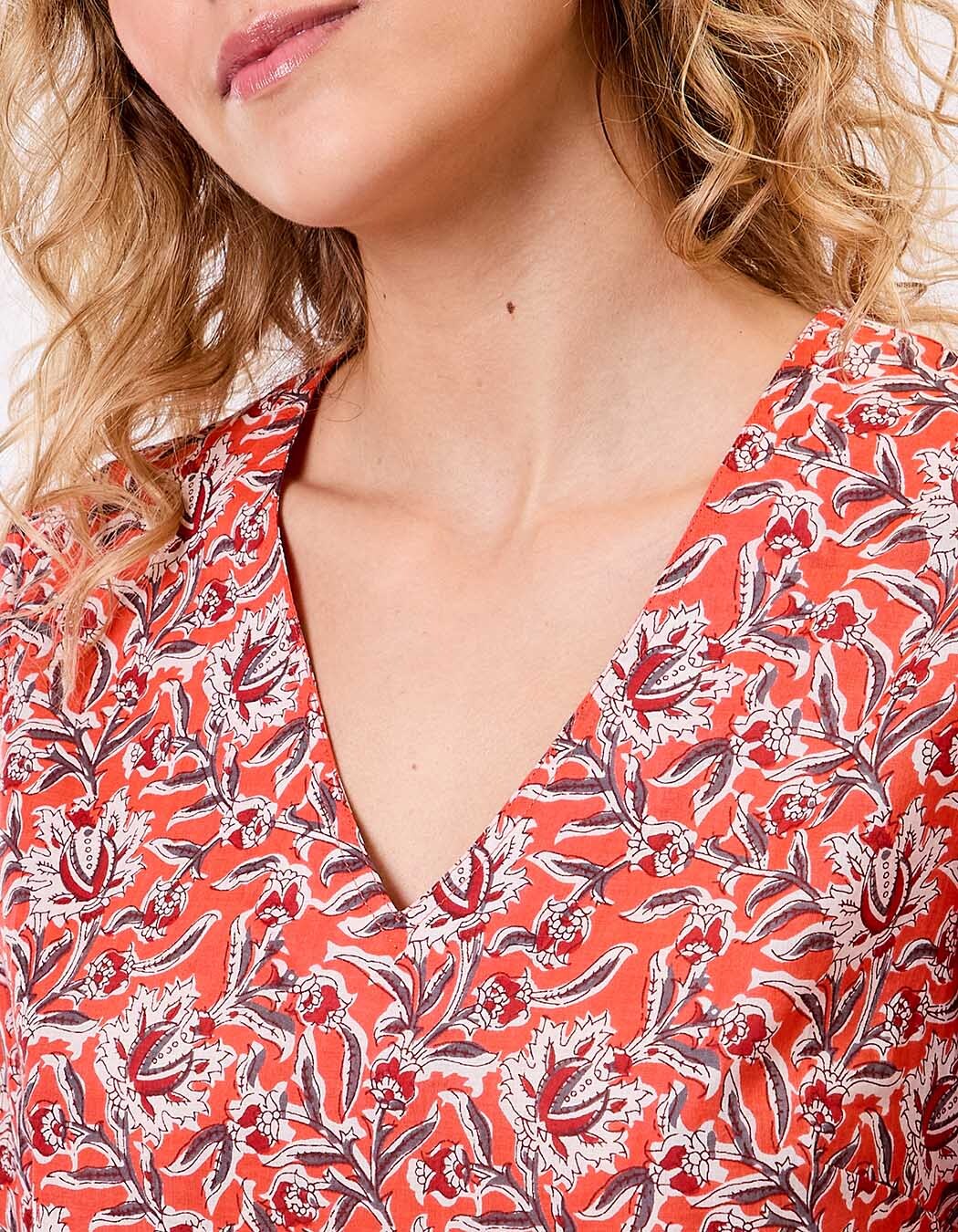 Women’s tunic in organic cotton voile femme La Fiancée