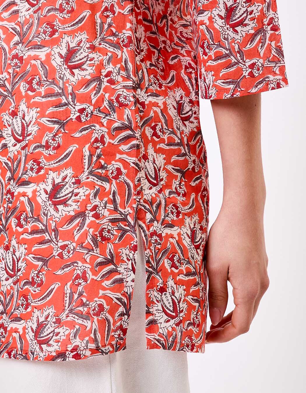 Women’s tunic in organic cotton voile femme La Fiancée
