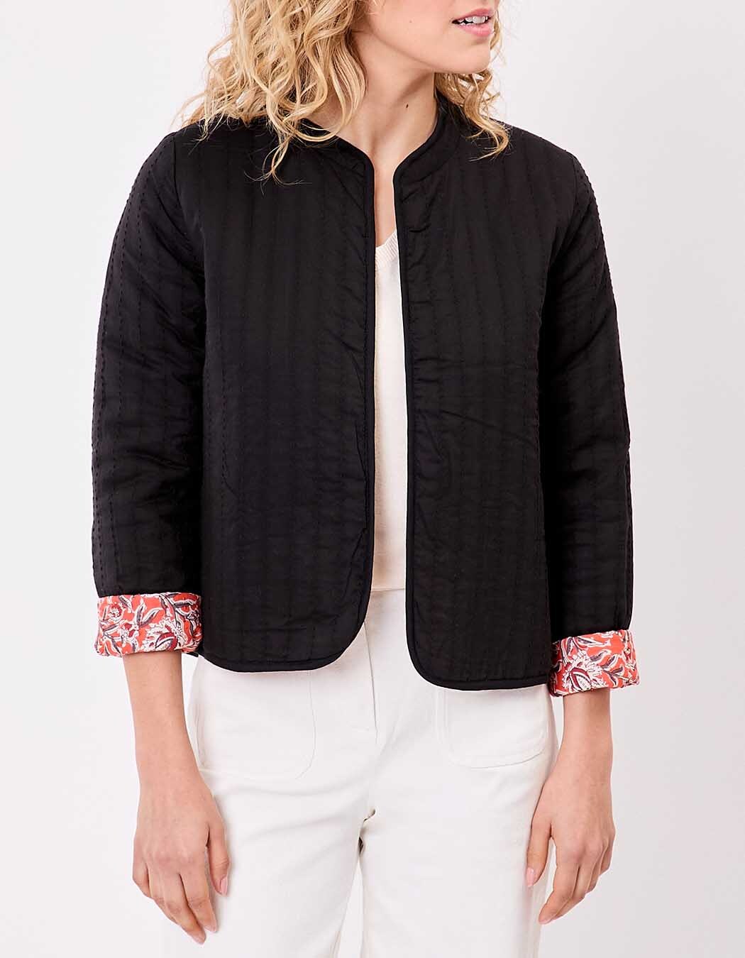 Reversible quilted jacket in organic cotton femme La Fiancée