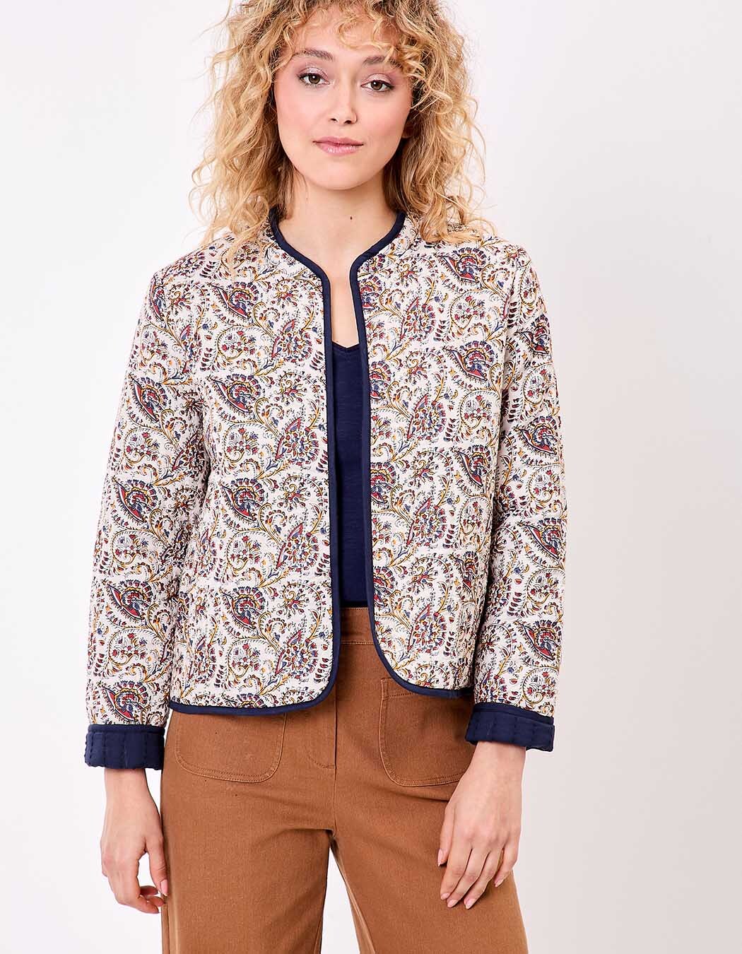 Reversible quilted jacket in organic cotton femme La Fiancée