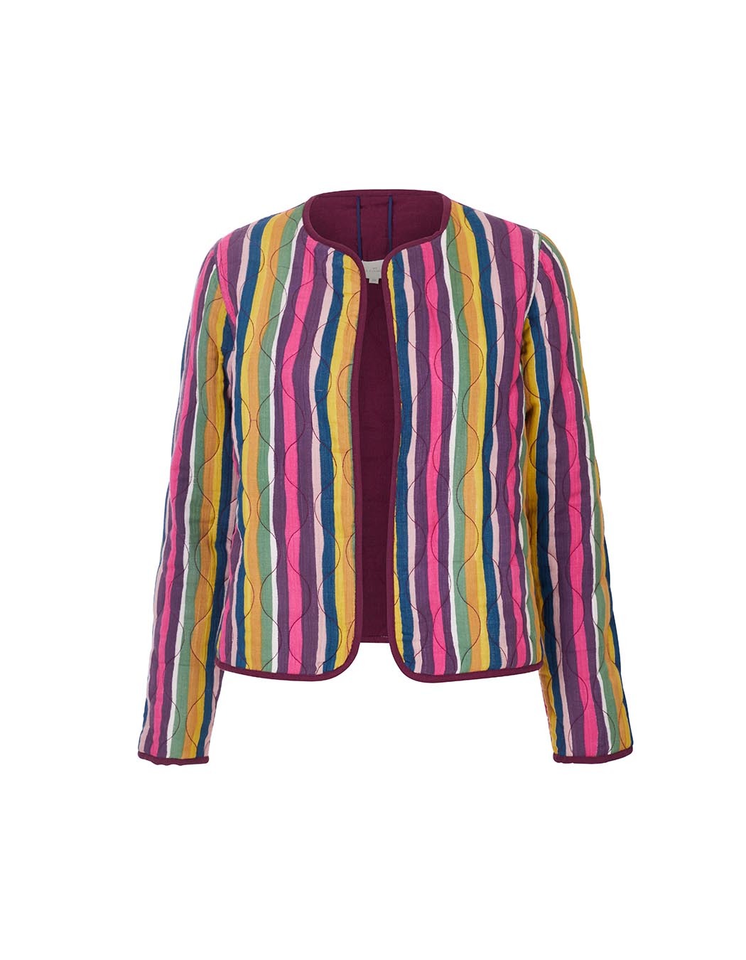 Reversible quilted jacket in organic cotton gauze femme La Fiancée