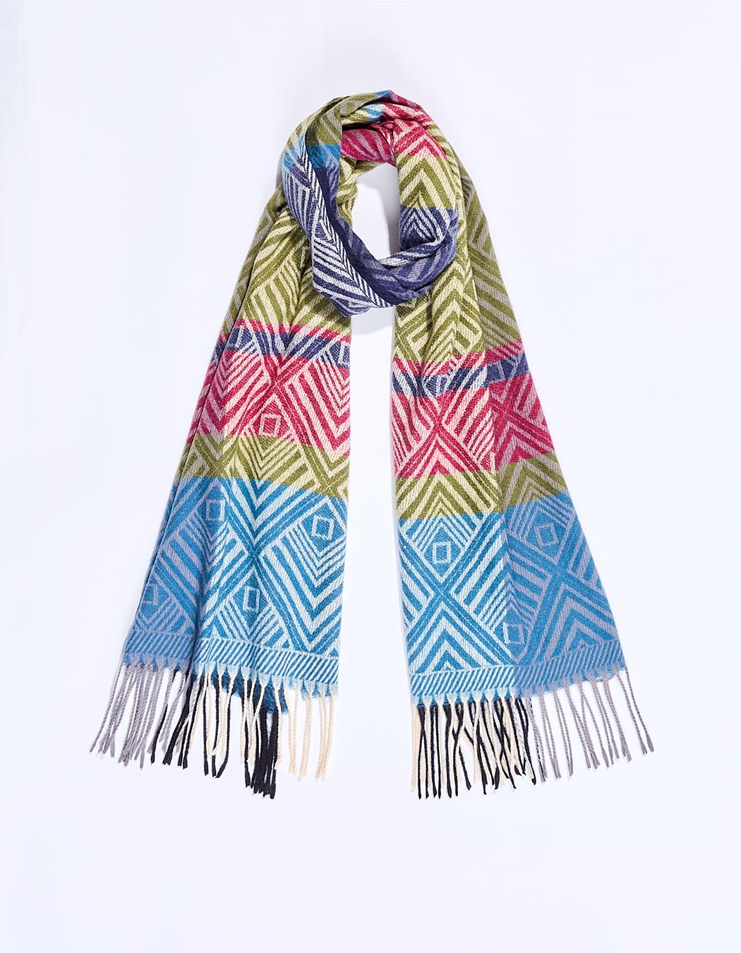Knitted rectangular scarf femme La Fiancée