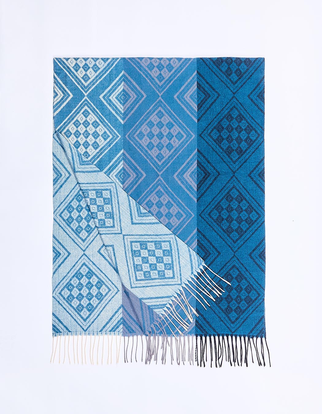 Knitted rectangular scarf femme La Fiancée