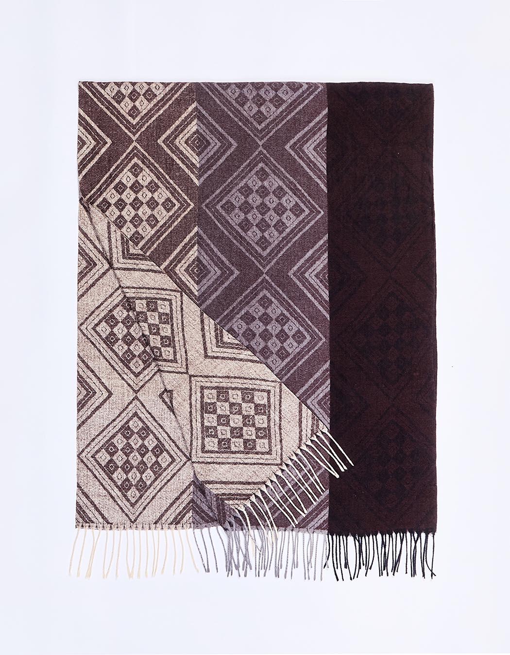 Knitted rectangular scarf femme La Fiancée