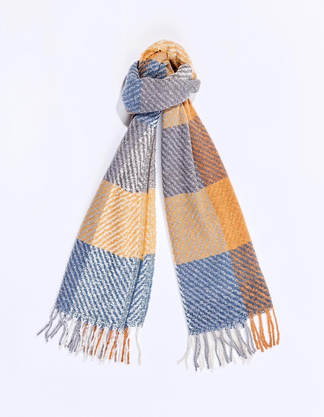 Checked rectangular scarf femme La Fianc&eacute;e