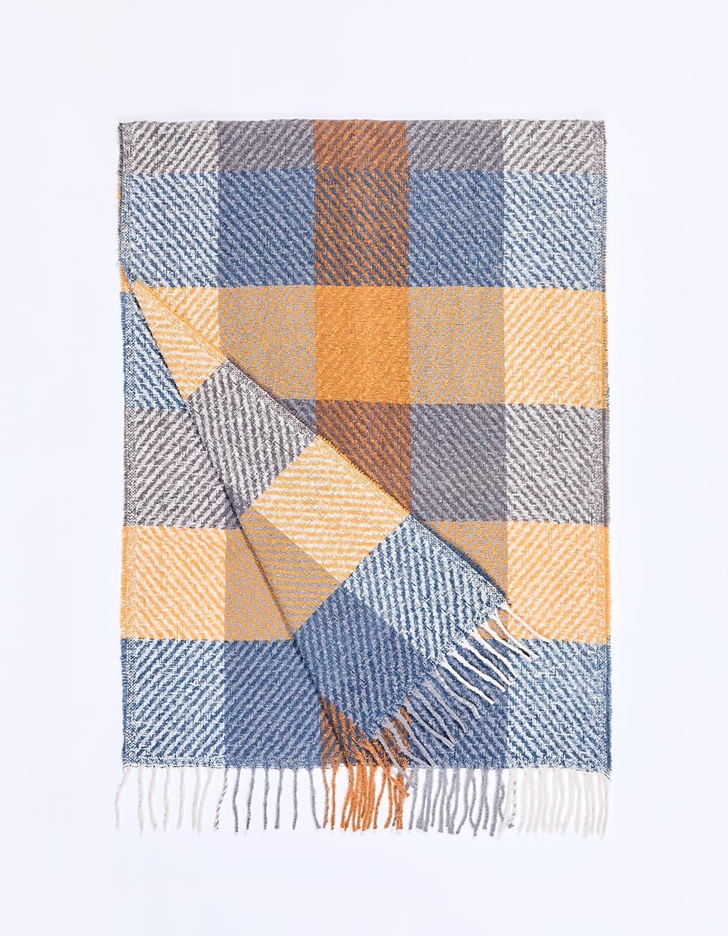 Checked rectangular scarf femme La Fianc&eacute;e