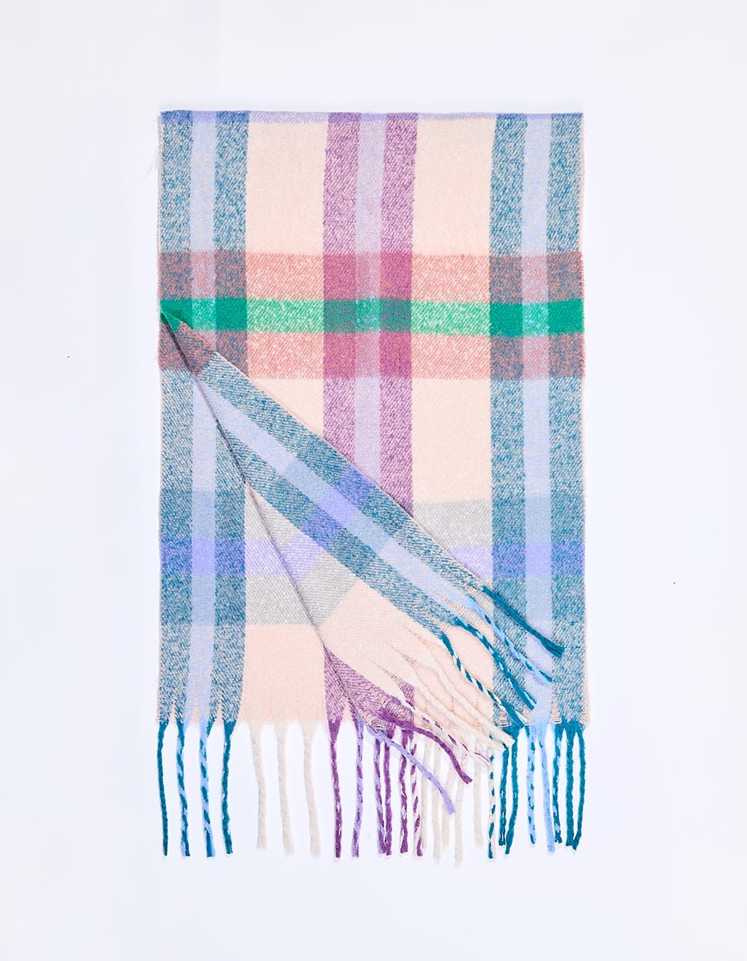 Checked rectangular scarf femme La Fiancée