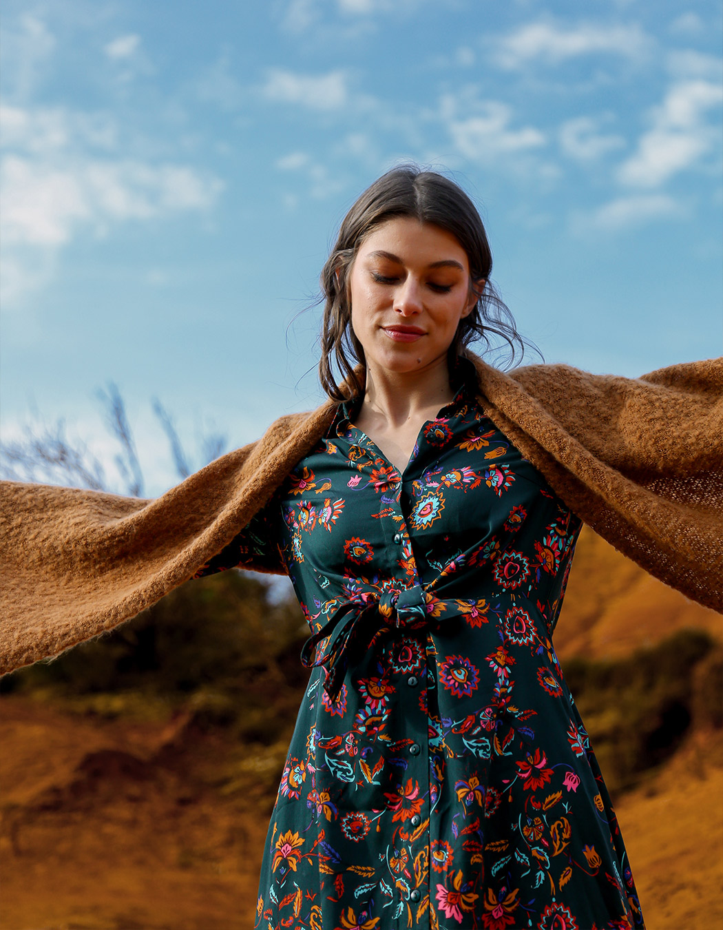 Large recycled scarf femme La Fiancée