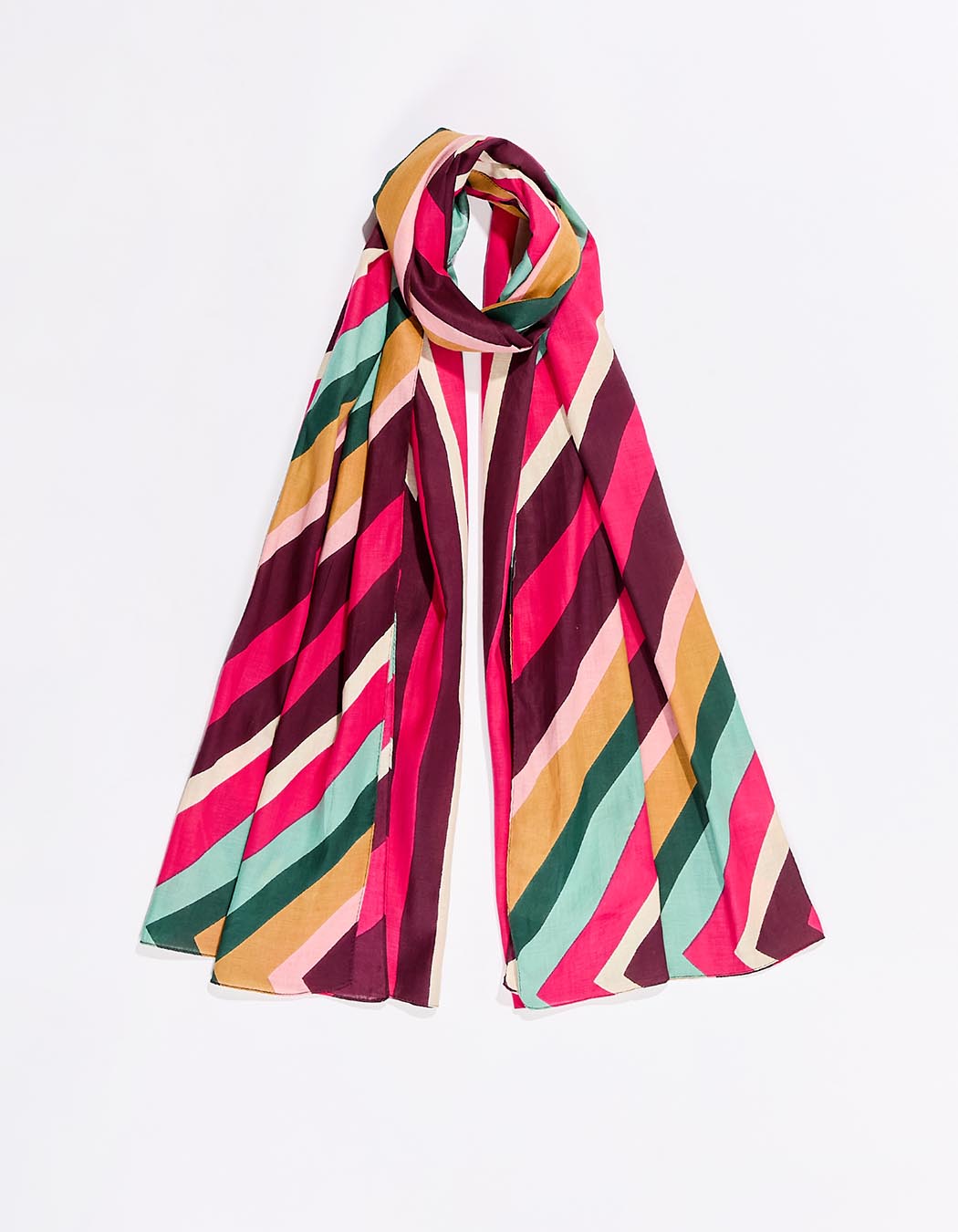 Large printed fluid cotton stole femme La Fiancée