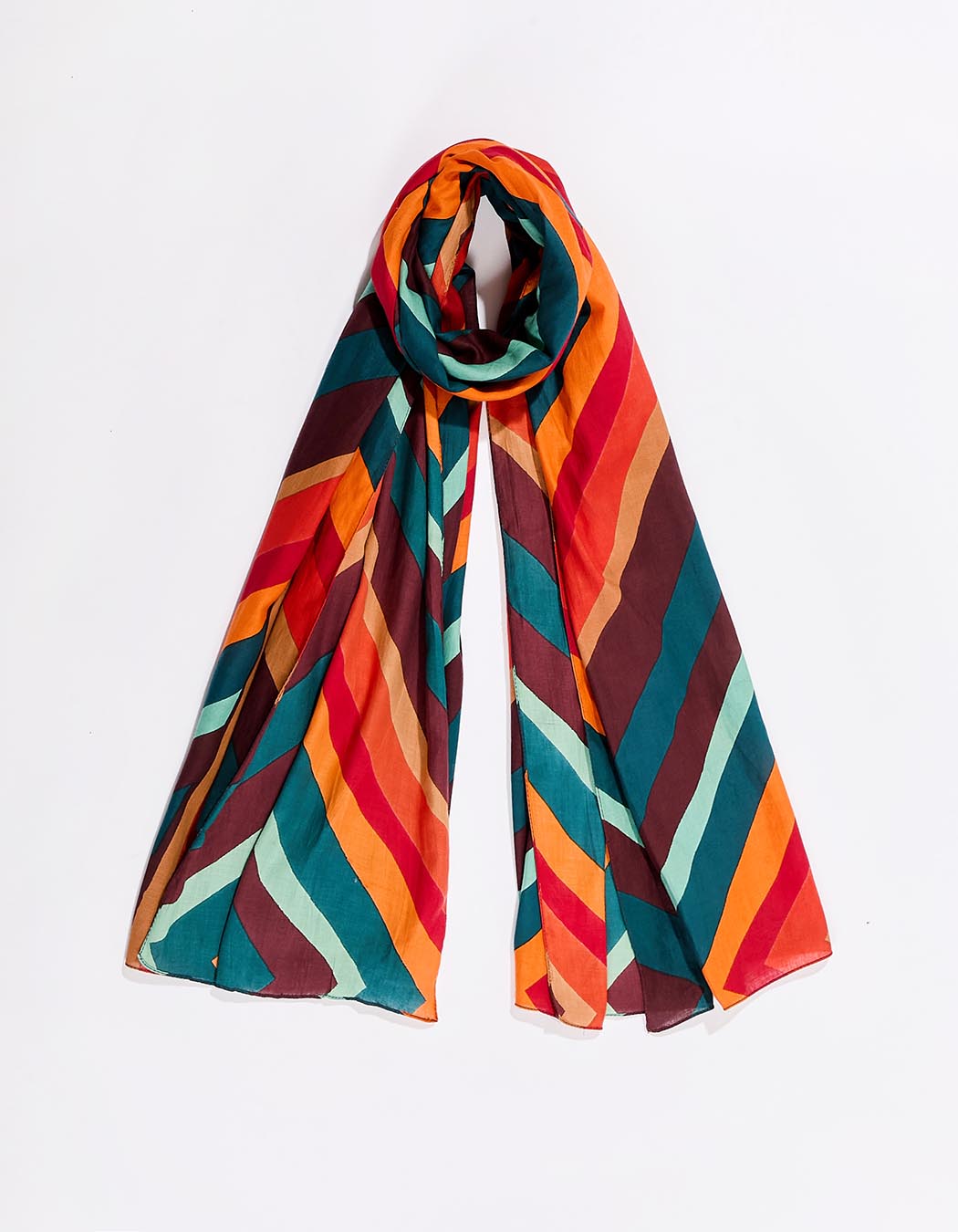 Large printed fluid cotton stole femme La Fianc&eacute;e