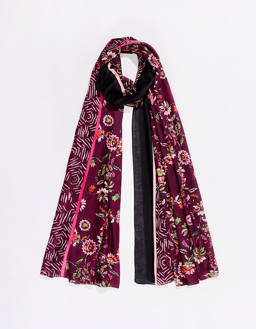 Large printed fluid stole femme La Fianc&eacute;e
