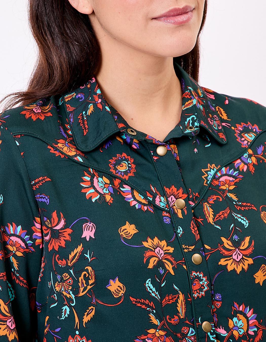 Country-style fluid blouse femme La Fiancée