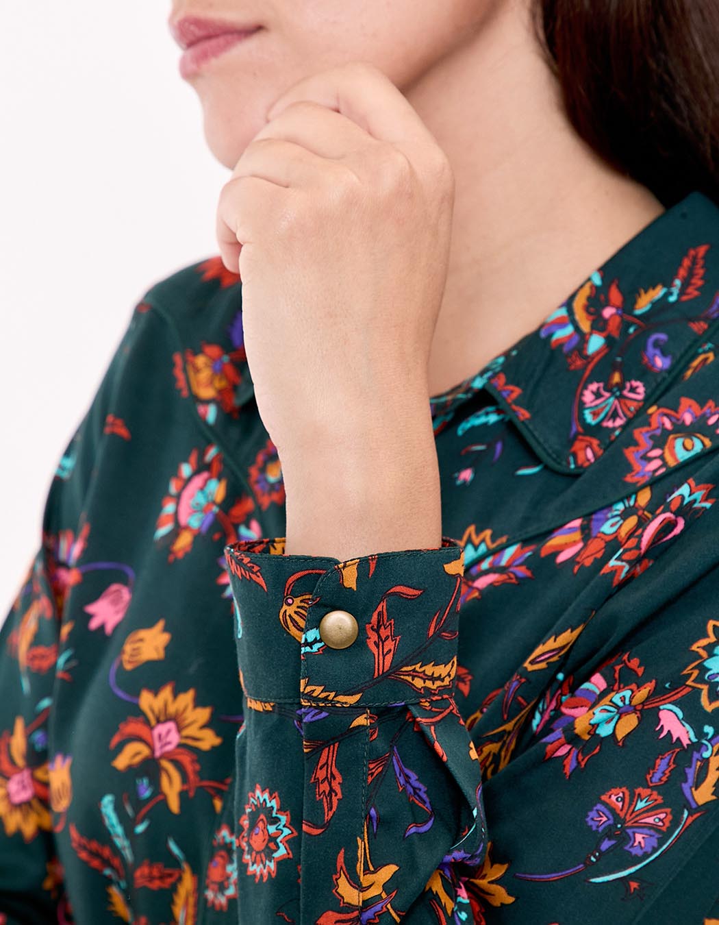 Country-style fluid blouse femme La Fiancée