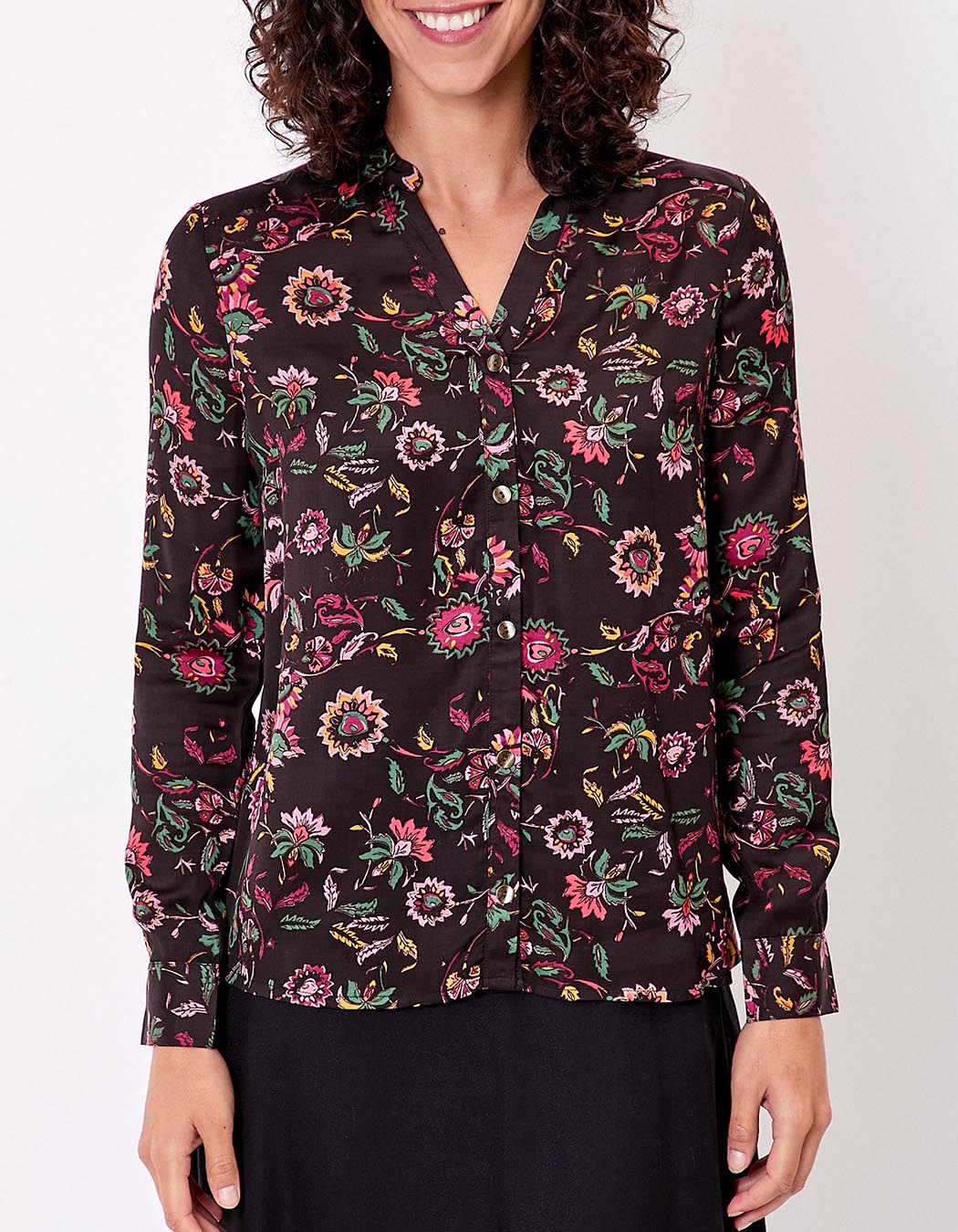 Straight satin shirt femme La Fiancée