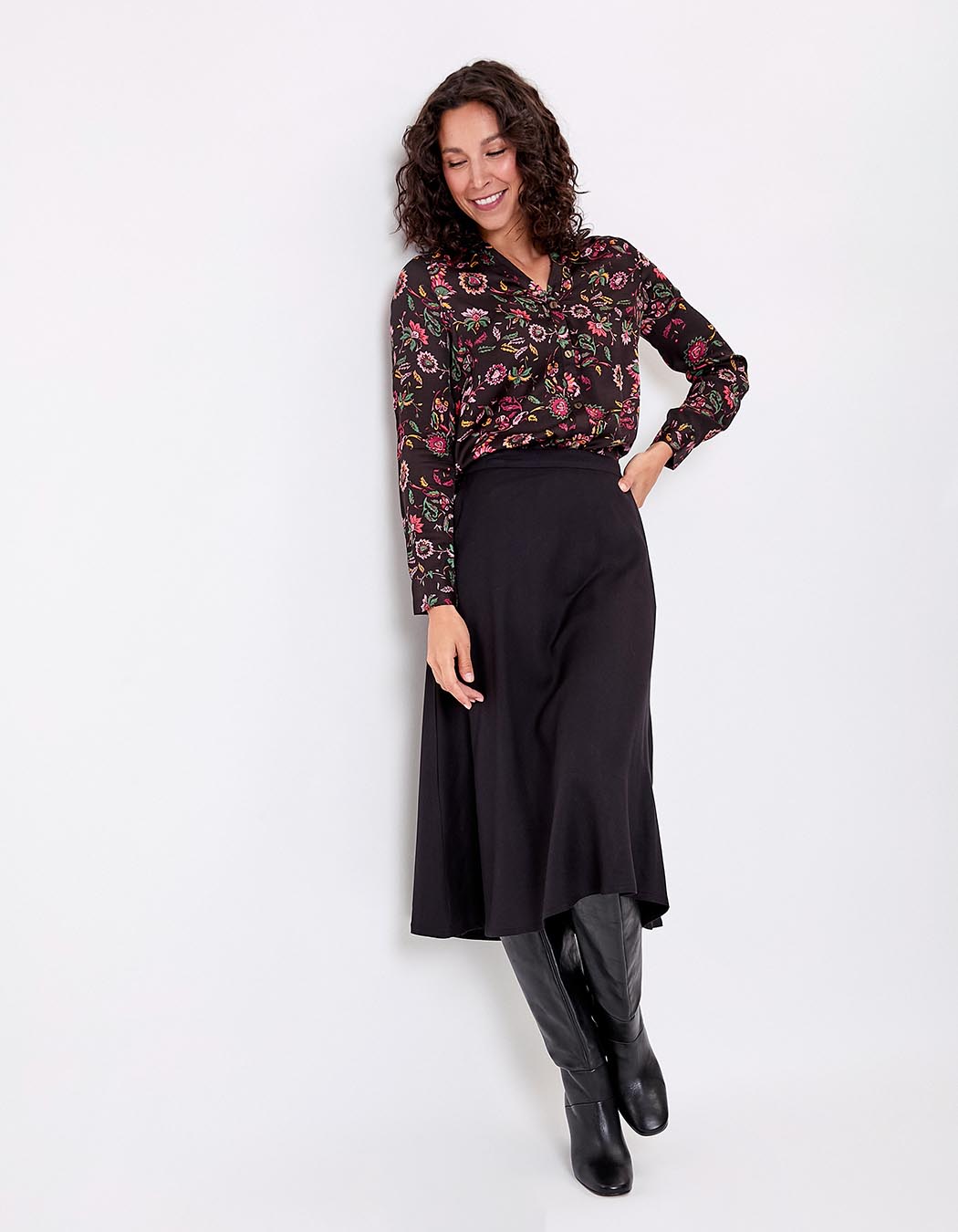 Straight satin shirt femme La Fiancée