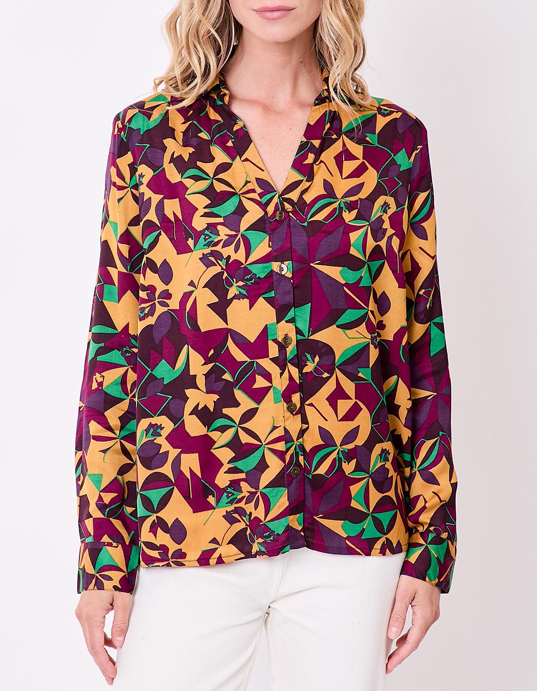Straight satin shirt femme La Fiancée