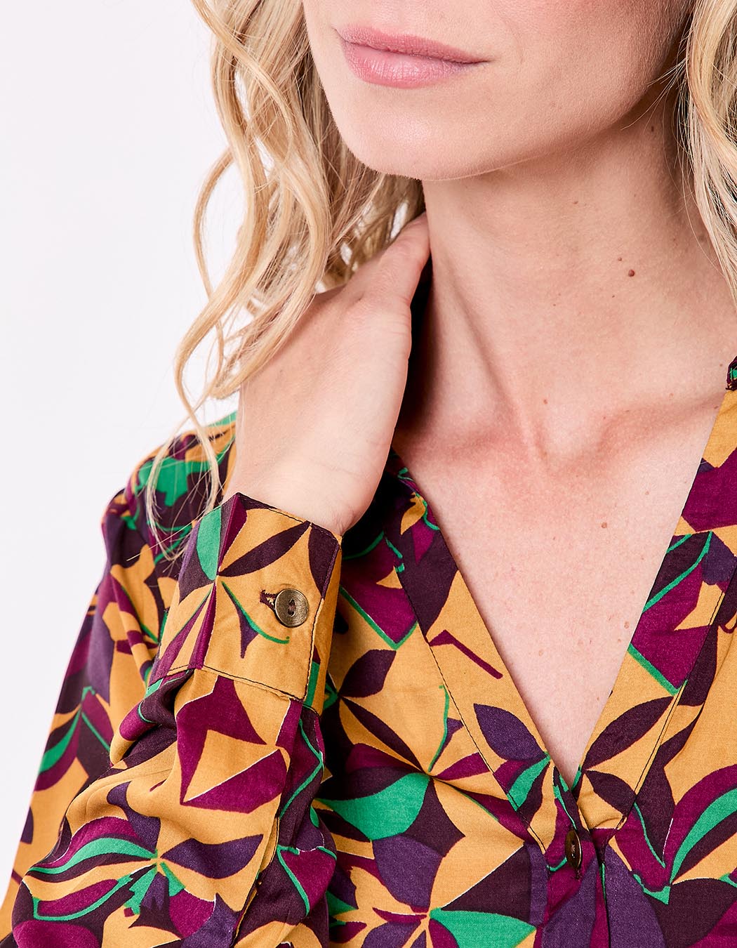 Straight satin shirt femme La Fiancée