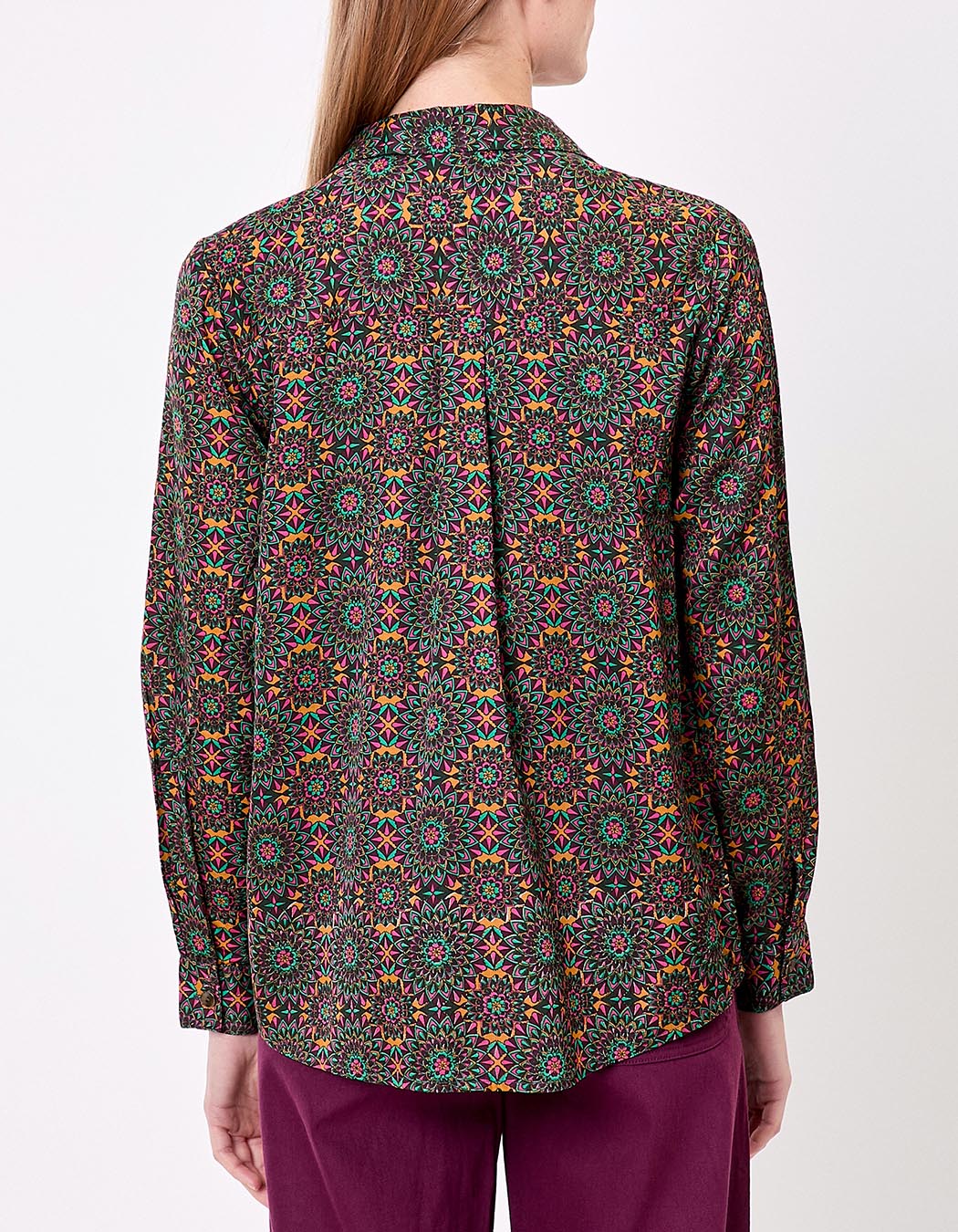 Straight satin shirt femme La Fiancée