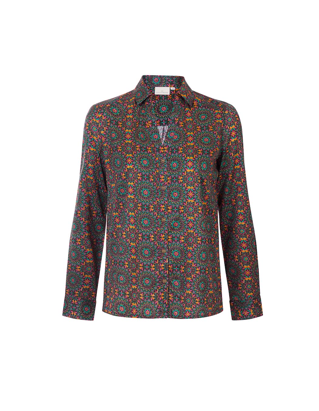 Straight satin shirt femme La Fiancée
