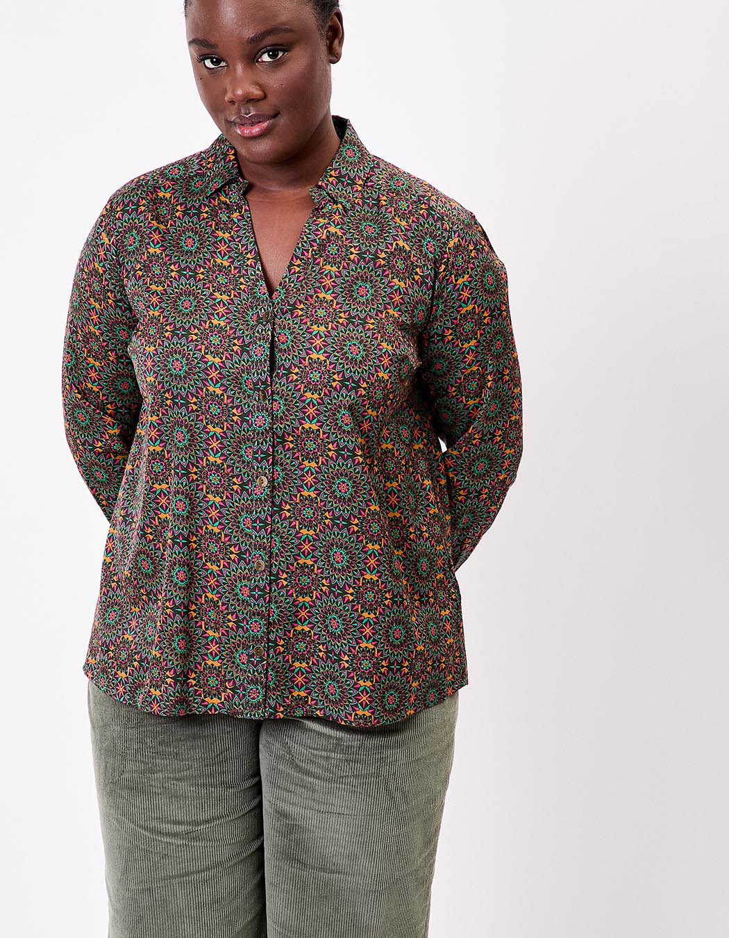 Straight satin shirt femme La Fiancée