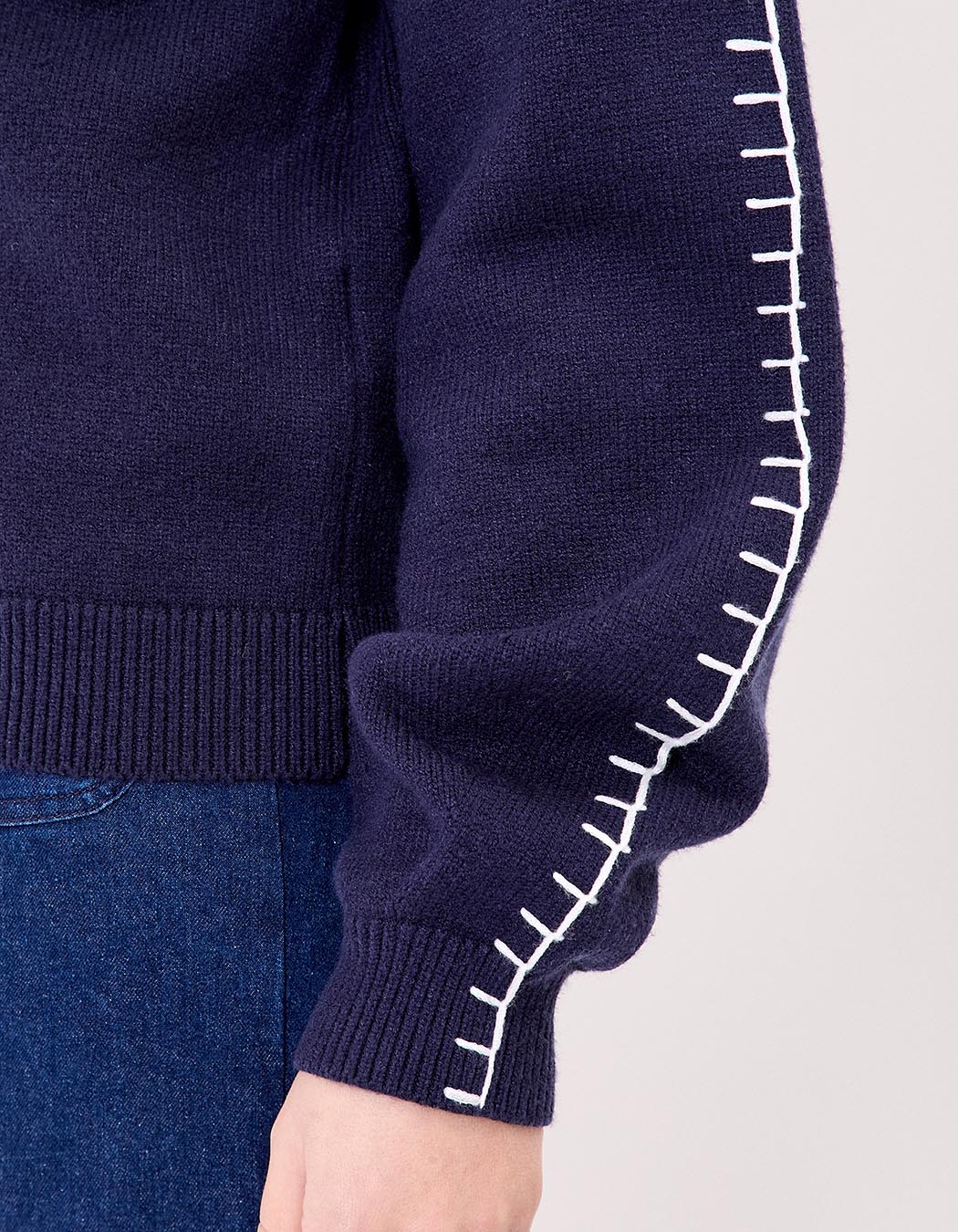 Knit cardigan with shirt collar femme La Fiancée