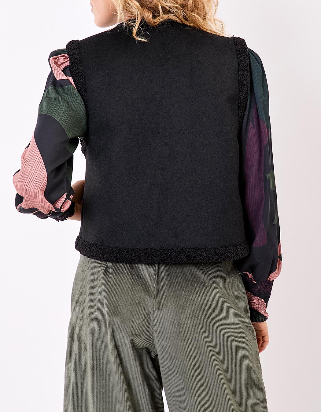 Sleeveless wool-lined vest femme La Fiancée