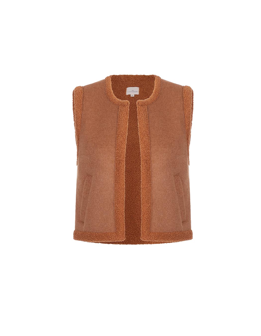 Sleeveless wool-lined vest femme La Fiancée