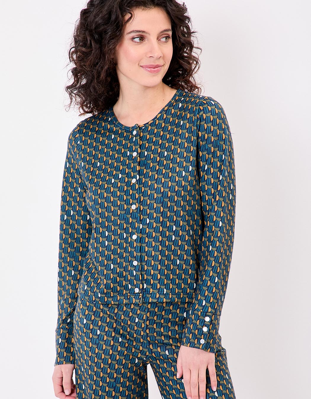 Fine knit buttoned cardigan femme La Fianc&eacute;e