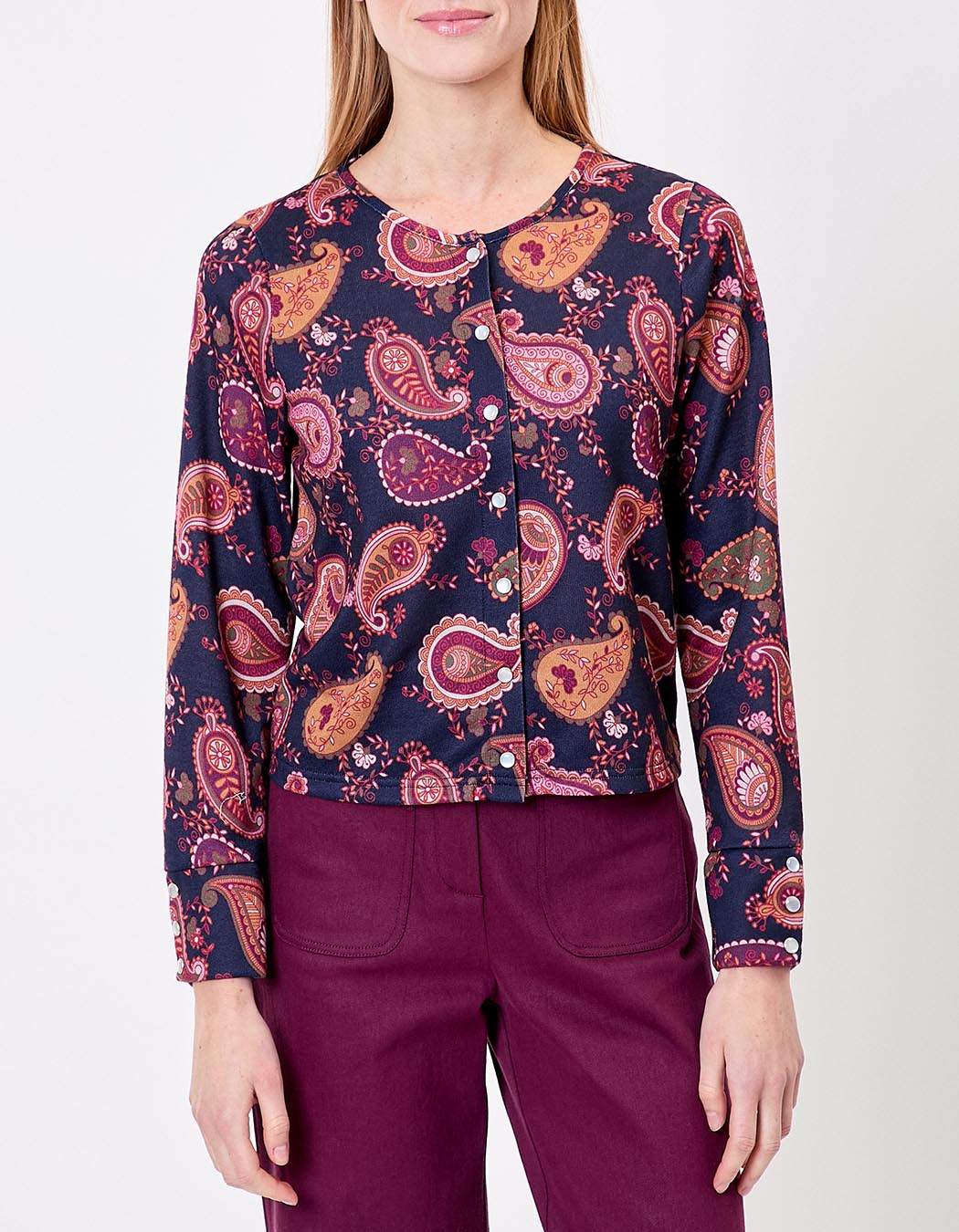 Fine knit buttoned cardigan femme La Fianc&eacute;e
