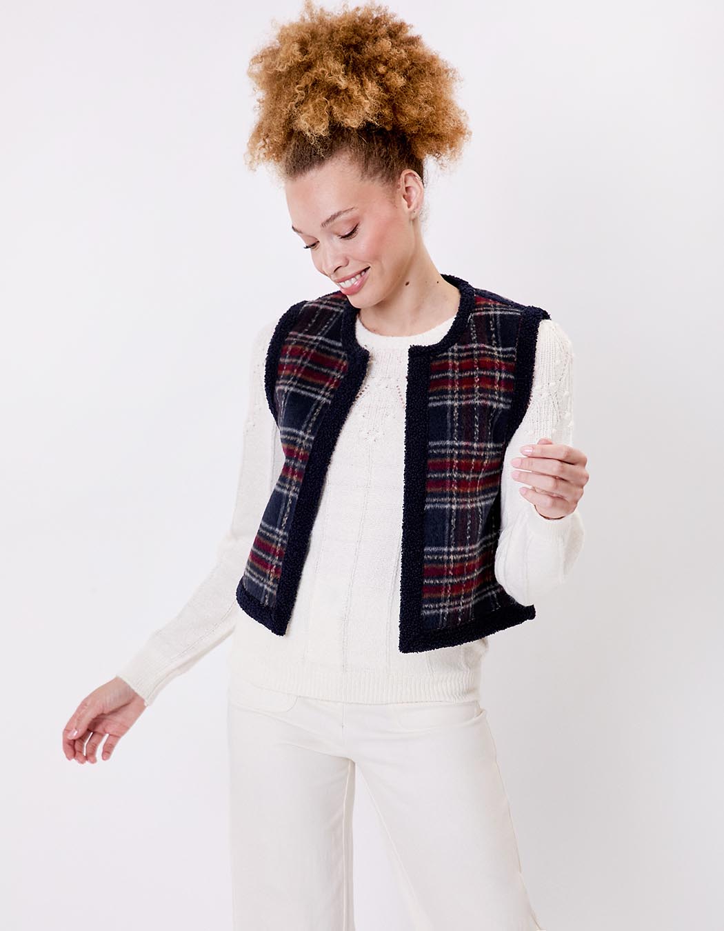 Reversible sleeveless sherpa vest femme La Fiancée