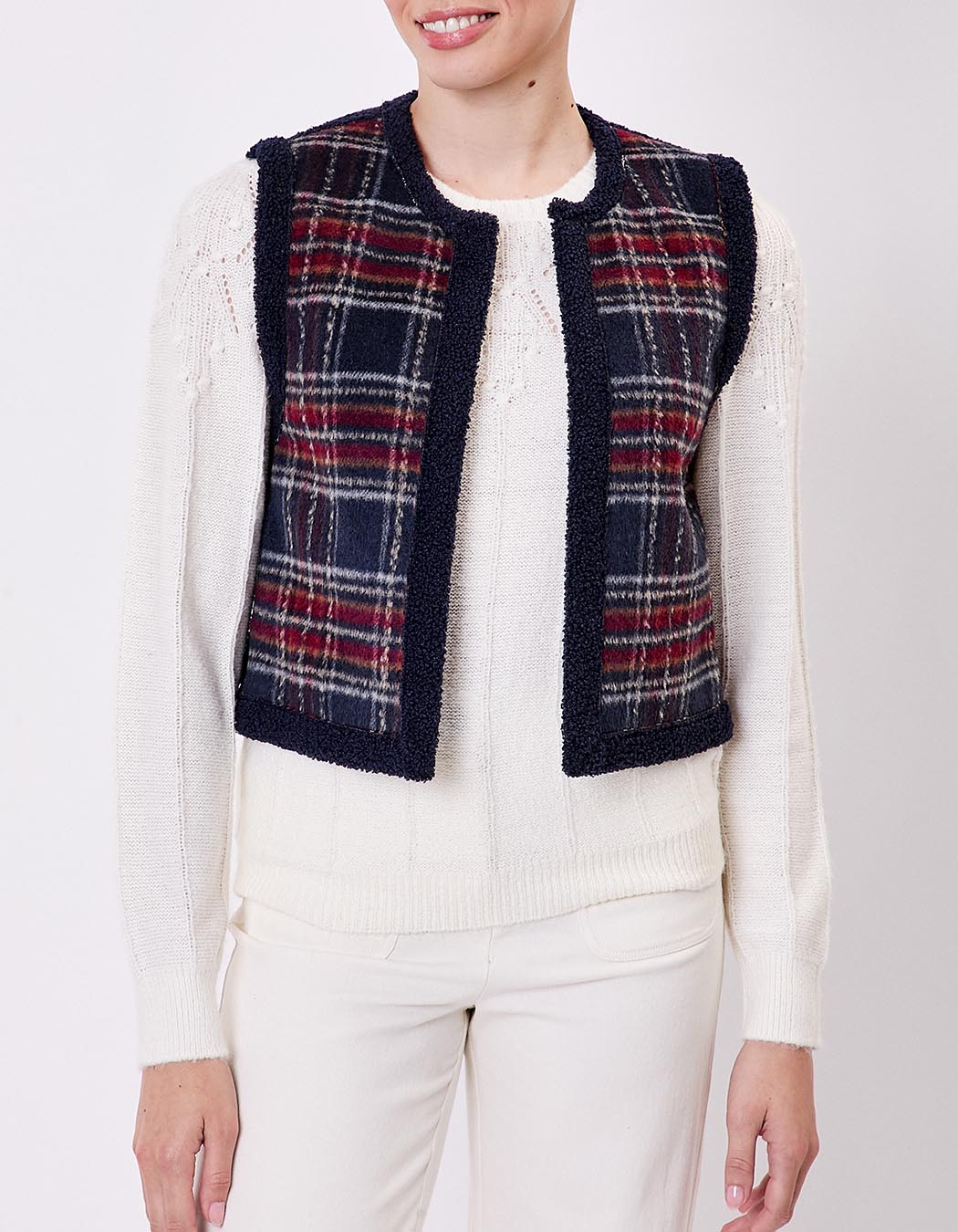 Reversible sleeveless sherpa vest femme La Fiancée