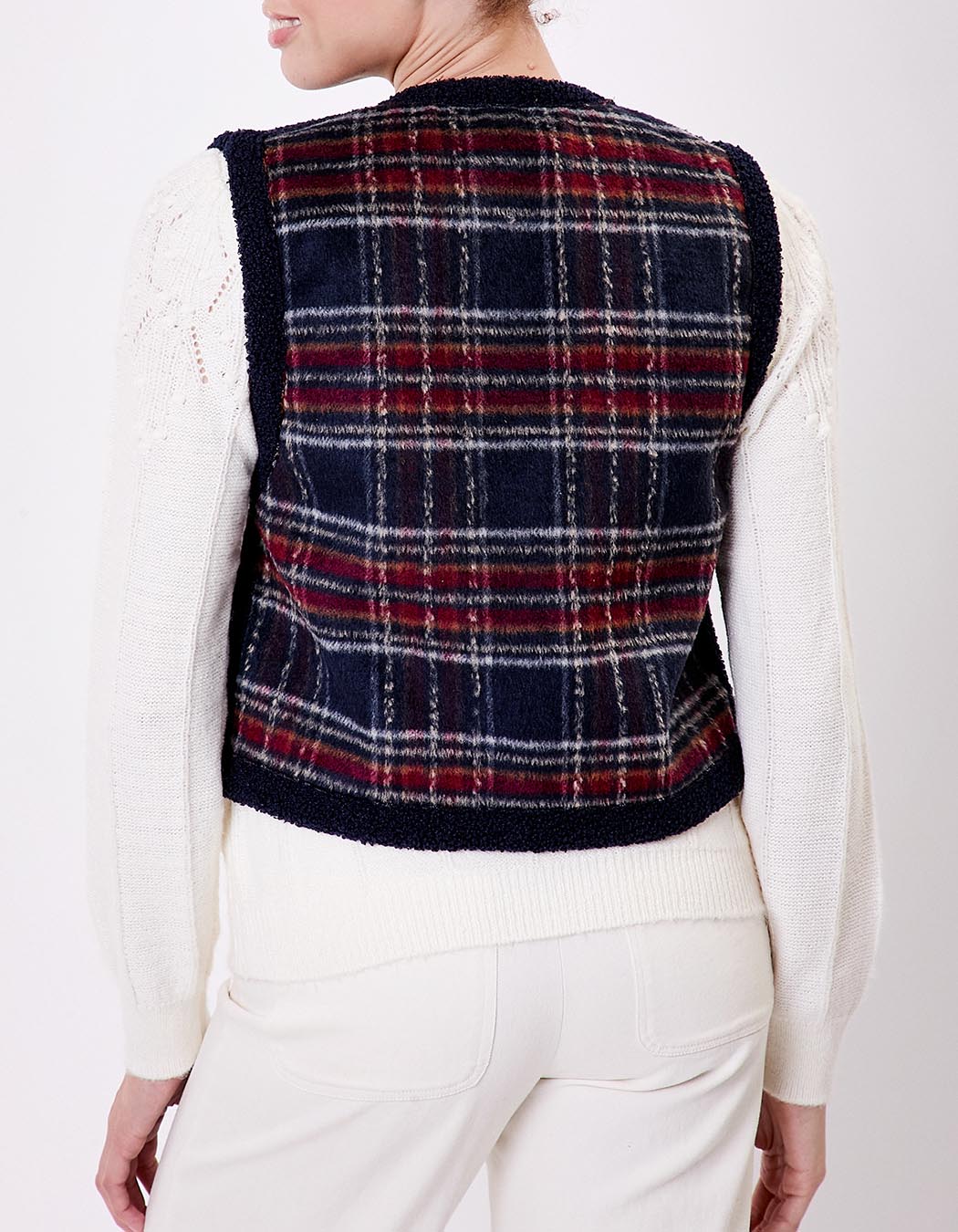 Reversible sleeveless sherpa vest femme La Fiancée