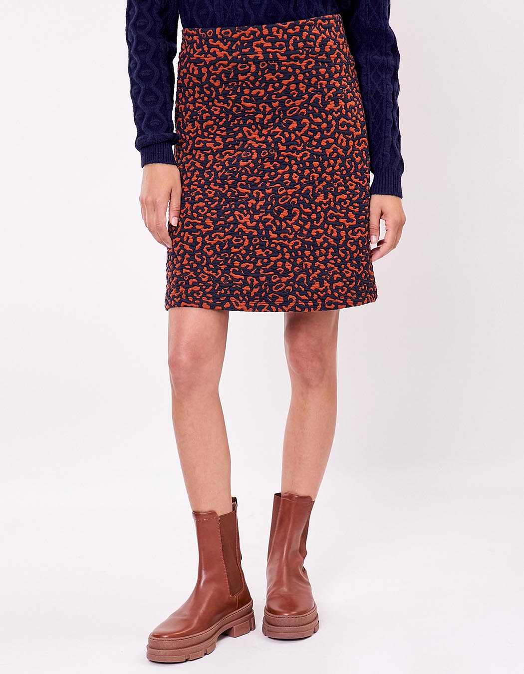 Soft knit A-line skirt femme La Fiancée