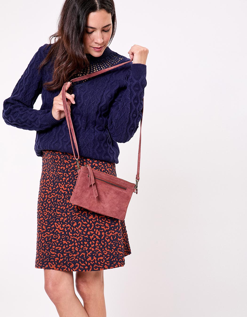 Soft knit A-line skirt femme La Fiancée