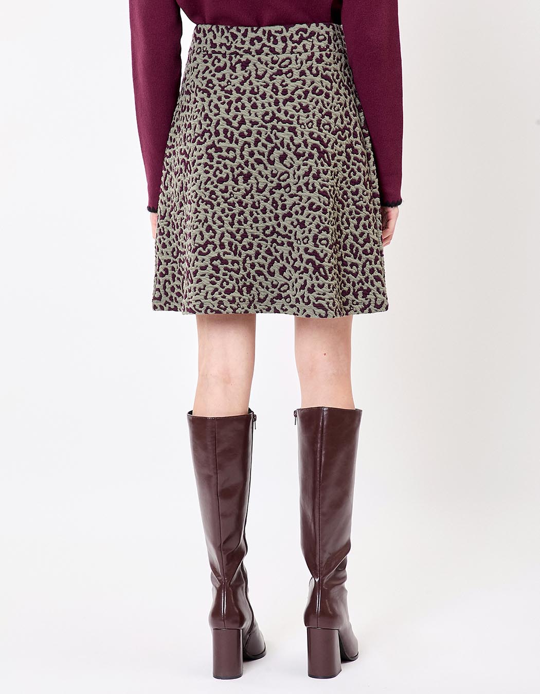 Soft knit A-line skirt femme La Fiancée