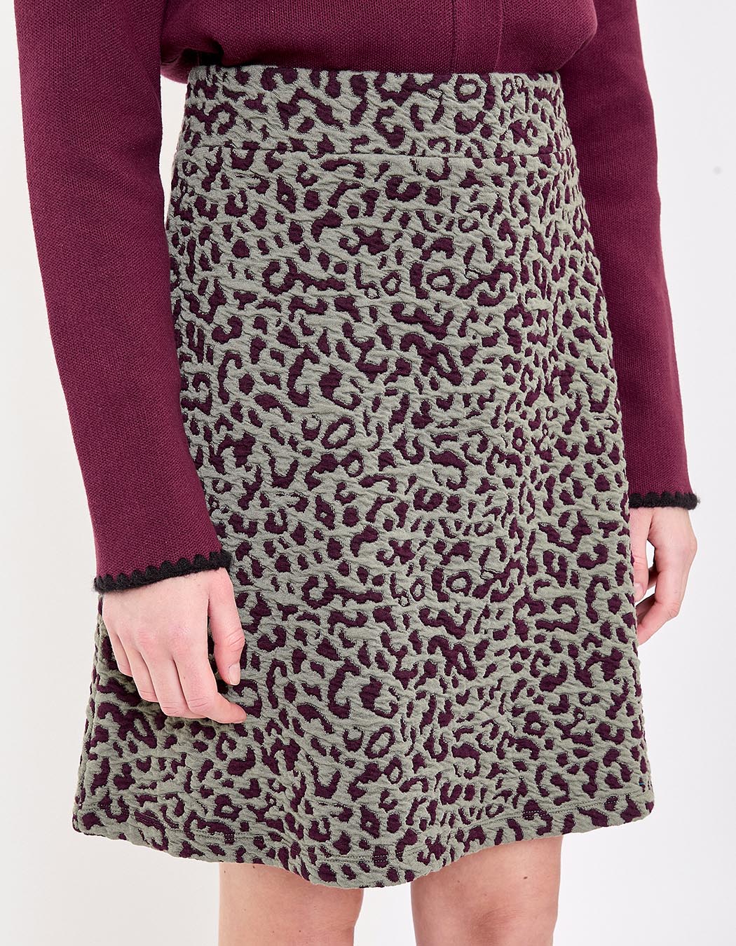 Soft knit A-line skirt femme La Fiancée