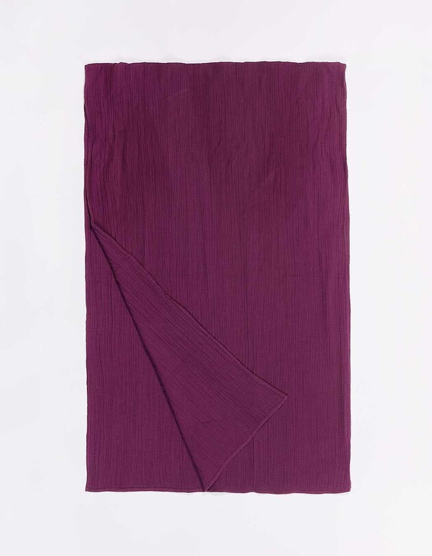 Rectangular scarf in organic cotton gauze femme La Fianc&eacute;e